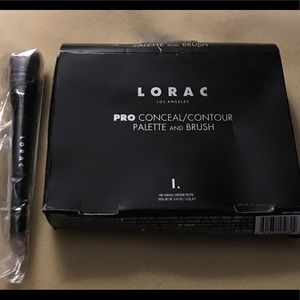 NIB LORAC PRO CONCEAL/CONTOUR PALETTE W/DUAL BRUSH